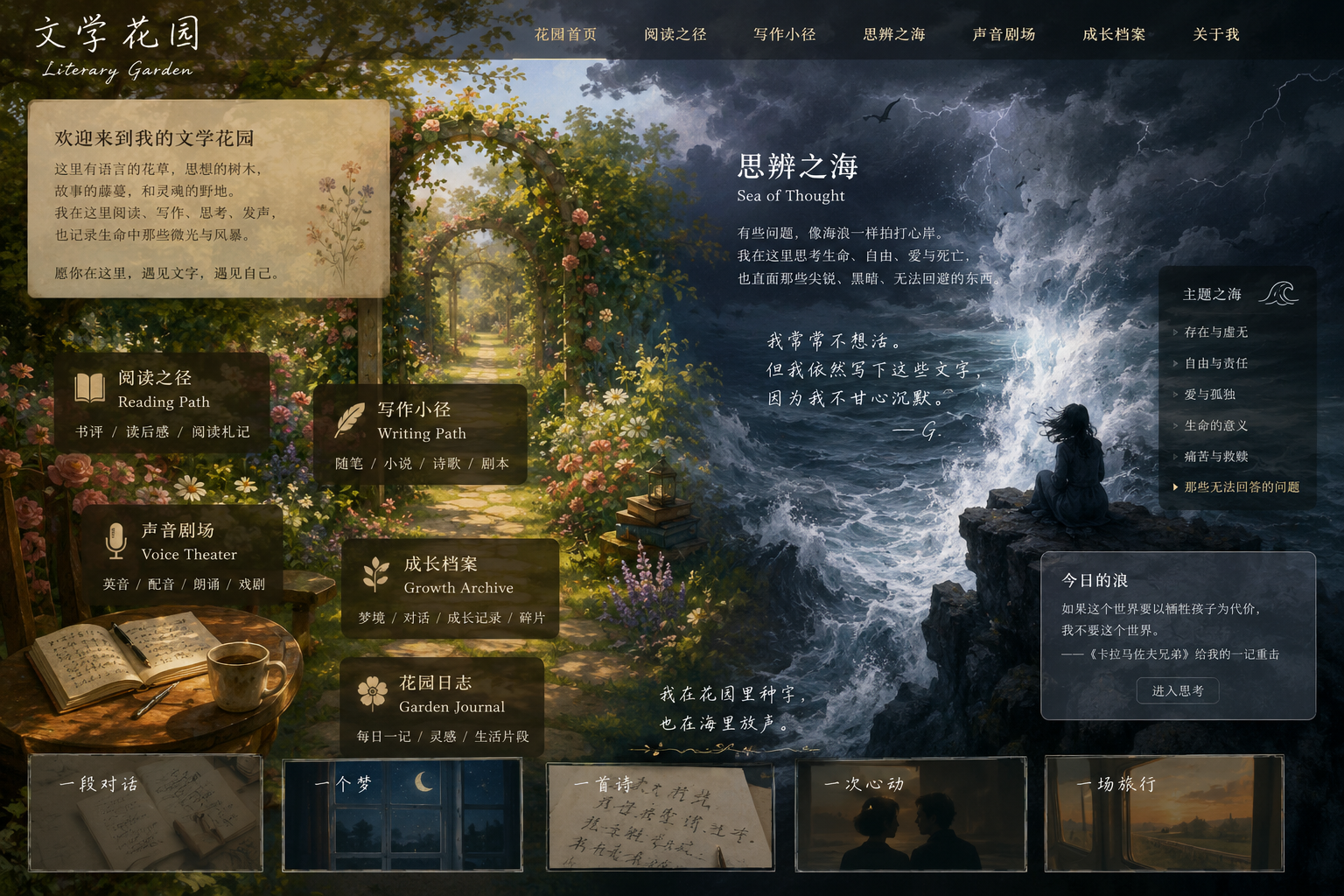 顾佳静的文学花园